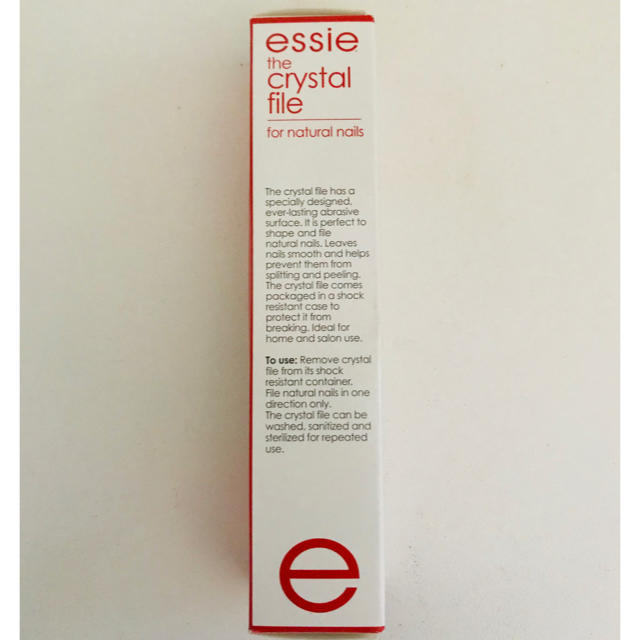 Essie(エッシー)のessie ネイルケアクリスタル ファイル  爪やすり 大 コスメ/美容のネイル(ネイルケア)の商品写真