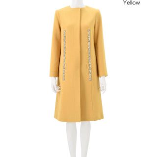 チェスティ(Chesty)のchesty Elegant Bijou Wool Coat(ノーカラージャケット)