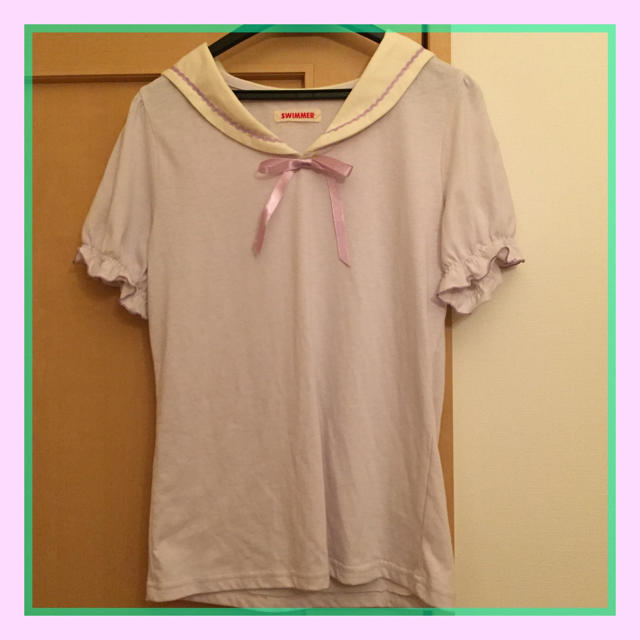 SWIMMER(スイマー)のスイマー セーラーカラーTシャツ レディースのトップス(Tシャツ(半袖/袖なし))の商品写真