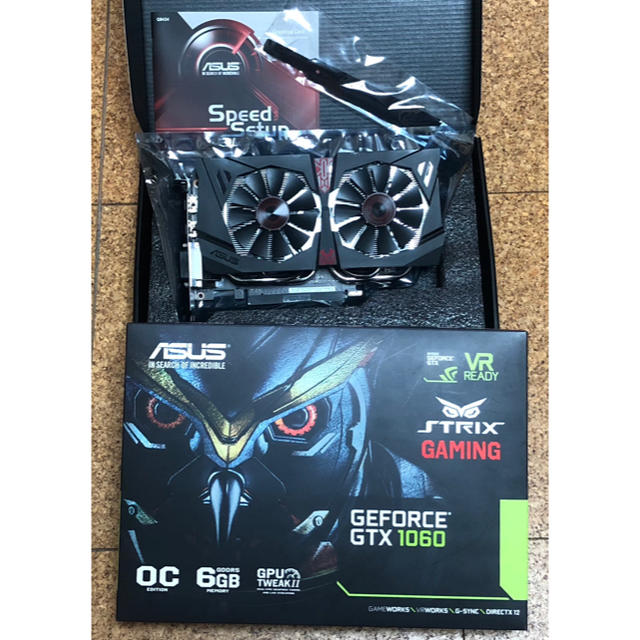 PCパーツ保証残有り ASUS STRIX GTX1060 DC2O6G GAMING