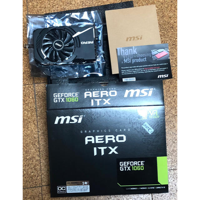 保証残有り MSI GTX1060 AERO ITX 6G OC