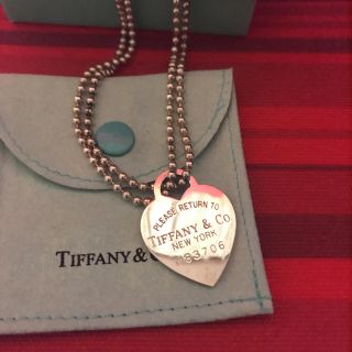 ティファニー(Tiffany & Co.)のティファニー ハートタグネックレス 美品(ネックレス)