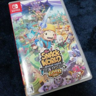 ニンテンドースイッチ(Nintendo Switch)の美品！任天堂スイッチ　スナックワールド　トレジャラーズ　ゴールド　ソ送料込み！(家庭用ゲームソフト)