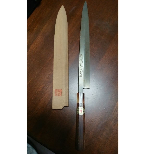 郷右馬允義弘 包丁刃渡り33㎝ インテリア/住まい/日用品のキッチン/食器(調理道具/製菓道具)の商品写真
