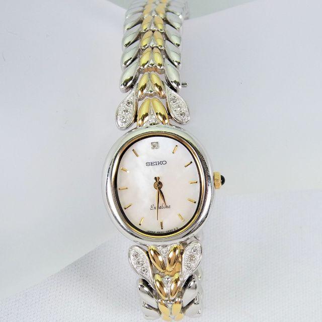 セイコー エクセリーヌ ダイヤモンド レディース 腕時計[f356-20］ファッション小物