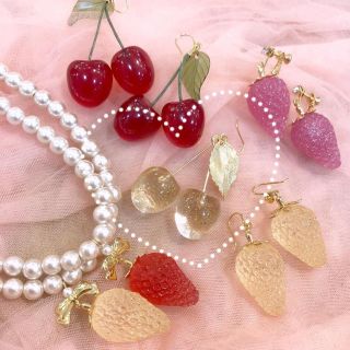 シロップ(syrup.)のRoseMarie seoir  チェリーピアス(ピアス)