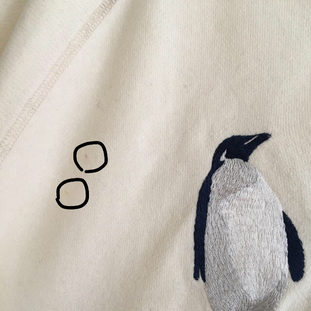 note et silence(ノートエシロンス)のcaph ペンギン刺繍 裏毛プルオーバー  レディースのトップス(トレーナー/スウェット)の商品写真