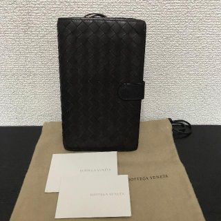 ボッテガヴェネタ(Bottega Veneta)のボッテガヴェネタ　長財布　イントレチャート　ダークブラウン　レザー(財布)