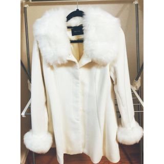 ワンウェイ oneway ファー コート Aライン ホワイト アウター 新品