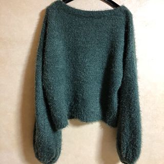 ザラ(ZARA)の袖広め★大人可愛いcolor！グリーン★シャギーニット！SALE★(ニット/セーター)