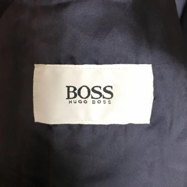 HUGO BOSS(ヒューゴボス)のテシマ様着用 HUGO BOSS ロングコート ネイビー メンズのジャケット/アウター(チェスターコート)の商品写真