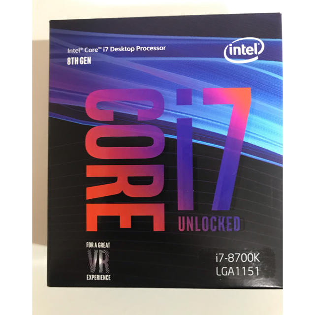 PCパーツ【新品未開封❗️】intel core i7 8700k