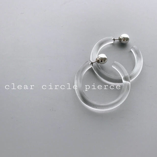 トーガ(TOGA)の再入荷 clear circle pierce(ピアス)