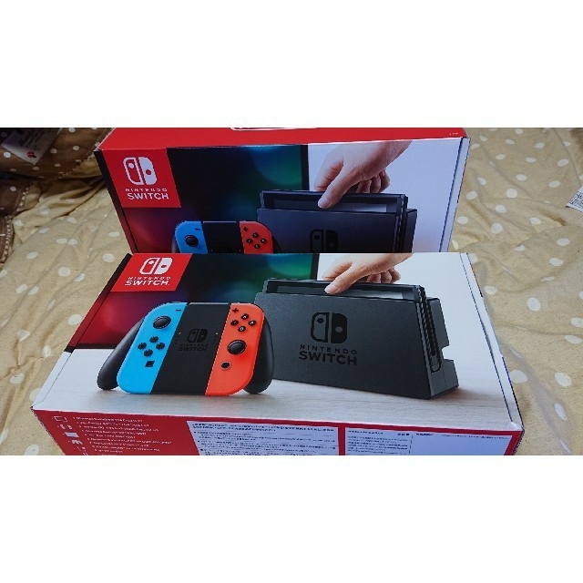 ニンテンドースイッチ ネオン 新品二台まとめ