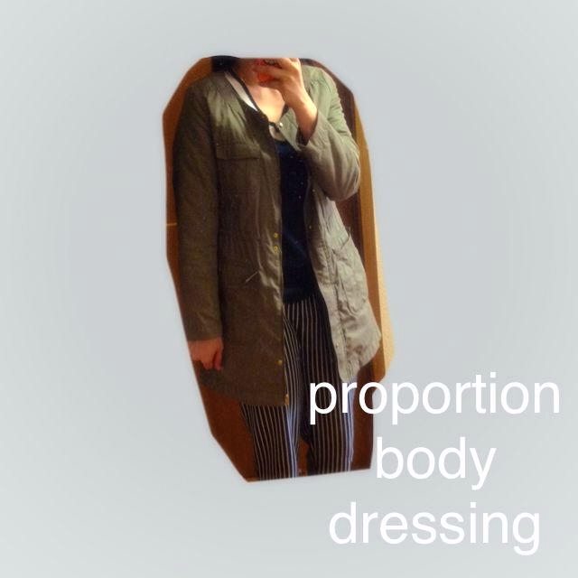 PROPORTION BODY DRESSING(プロポーションボディドレッシング)のライナー付カーキノーカラーコート レディースのジャケット/アウター(ミリタリージャケット)の商品写真