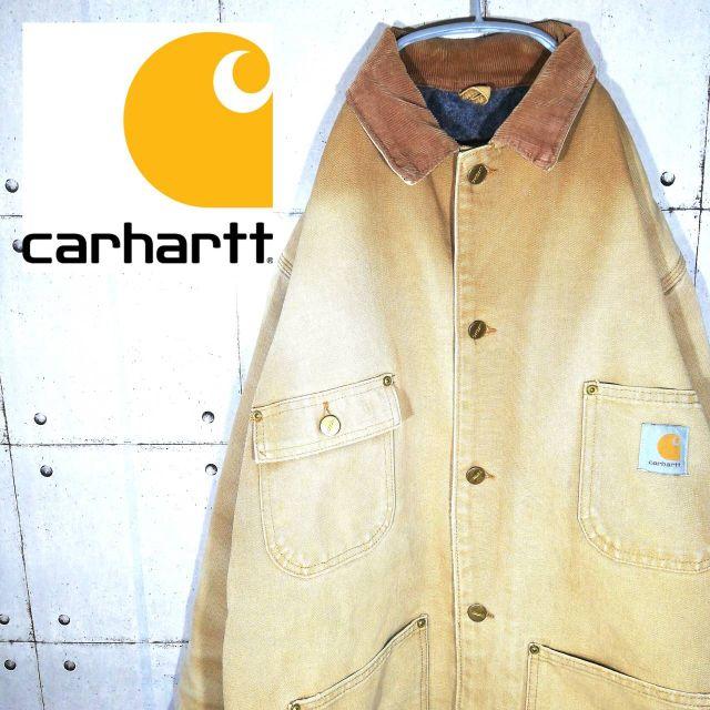 carhartt - 90s 古着 カーハート カバーオールジャケット ワンポイント