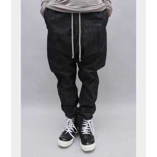 リックオウエンス(Rick Owens)のRICK OWENS リックオウエンス デニムパンツ 試着のみ(サルエルパンツ)