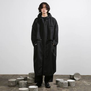 ドゥルカマラ(Dulcamara)のよそいきBIGフラップロングCT(BLACK)(ダッフルコート)