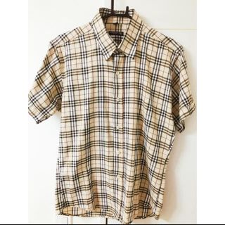 バーバリー(BURBERRY)のBurberry チェックシャツ半袖(ポロシャツ)