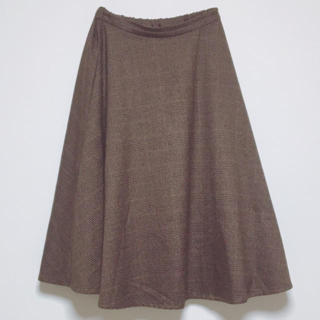 w closet(ダブルクローゼット)のグレンチェックスカート レディースのスカート(ひざ丈スカート)の商品写真