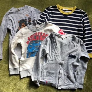 ベネトン(BENETTON)の長袖シャツ４枚まとめ売り サイズ120cm(Tシャツ/カットソー)