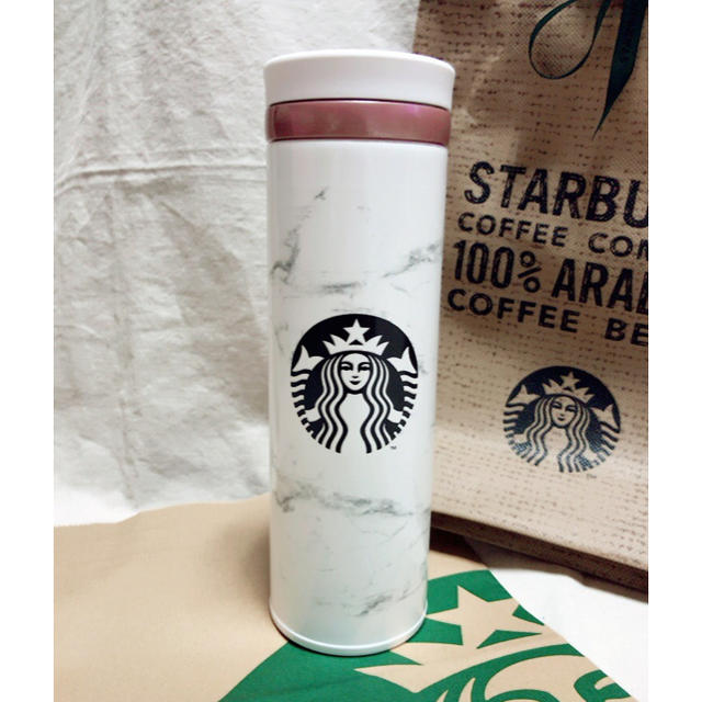 Starbucks Coffee - 韓国スタバ限定！大理石柄タンブラーの通販 by う