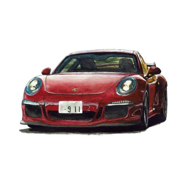 GC-991 911 GT3/911S限定版画 直筆サイン額装●作家 平右ヱ門 2