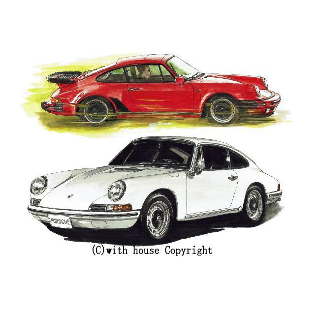 GC-999 930turbo/911限定版画直筆サイン額装●作家平右ヱ門 1