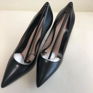 ザラ(ZARA)のZARA パンプス【新品 未使用】ブラック ヒール(ハイヒール/パンプス)