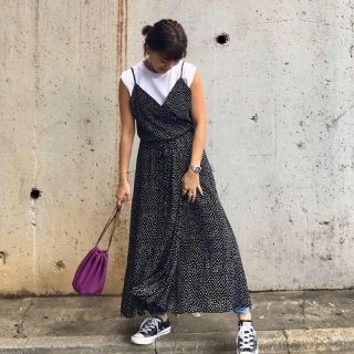 トゥデイフル(TODAYFUL)のTODAYFUL Camisole Wraparound Dress 美品(ロングワンピース/マキシワンピース)