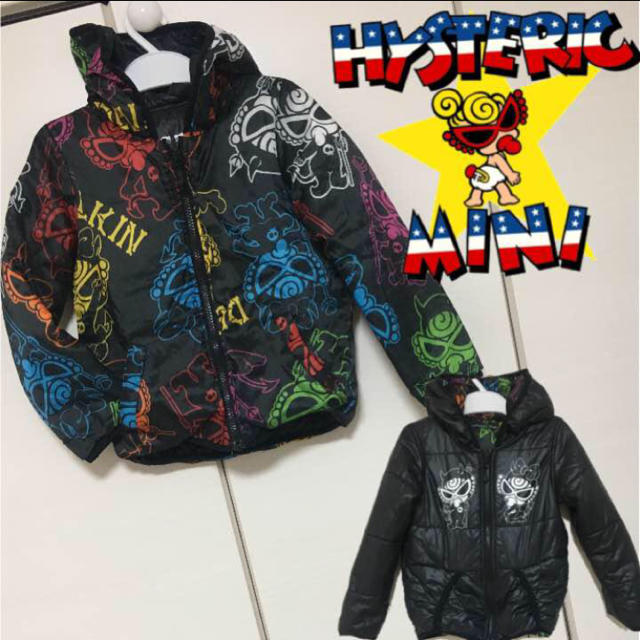 HYSTERIC MINI(ヒステリックミニ)のヒスミニリバーシブルコート キッズ/ベビー/マタニティのキッズ服男の子用(90cm~)(ジャケット/上着)の商品写真