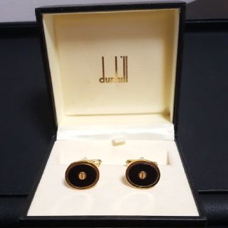 ダンヒル(Dunhill)のダンヒルカフス ゴールド&ブラック(カフリンクス)