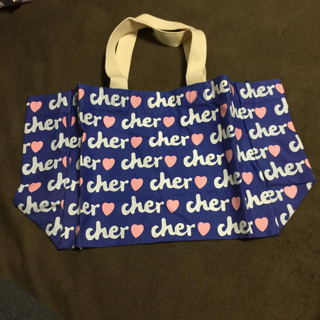 Cher(シェル)のcher エコバッグ/マザーズバッグ : ブルー レディースのバッグ(エコバッグ)の商品写真