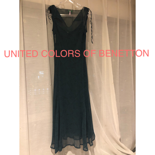 ベネトン(BENETTON)の値下げ UNITED COLORS OF BENETTON ドレスワンピース美品(ロングドレス)