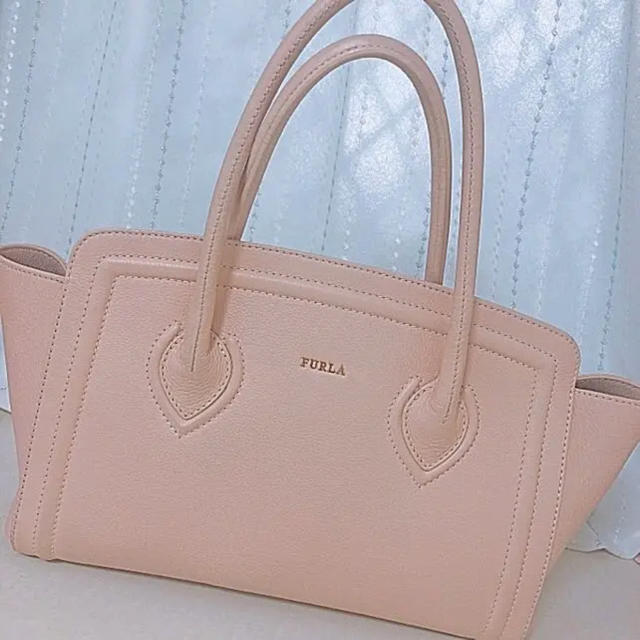 FURLA フルラ　カレッジ　トートバッグ　ベージュ