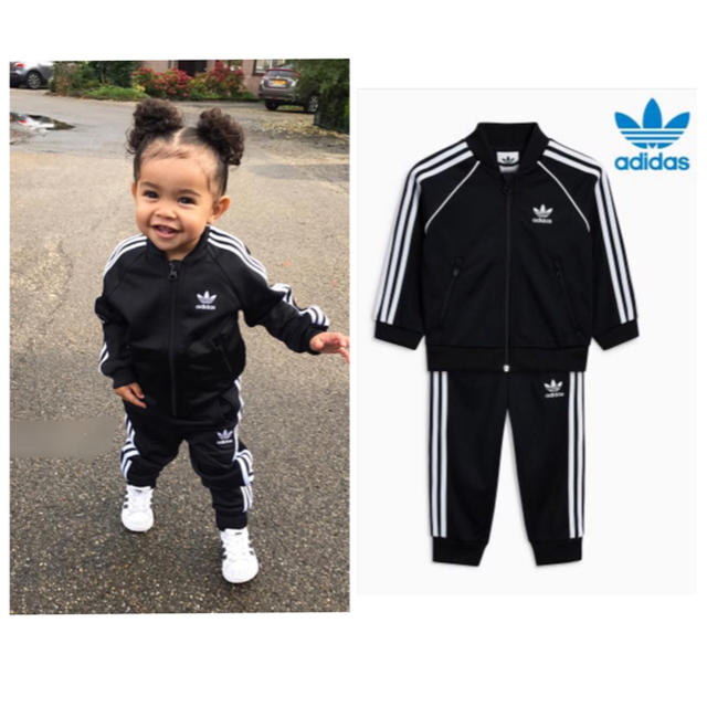 adidas - shin8 adidas originals 黒ジャージ