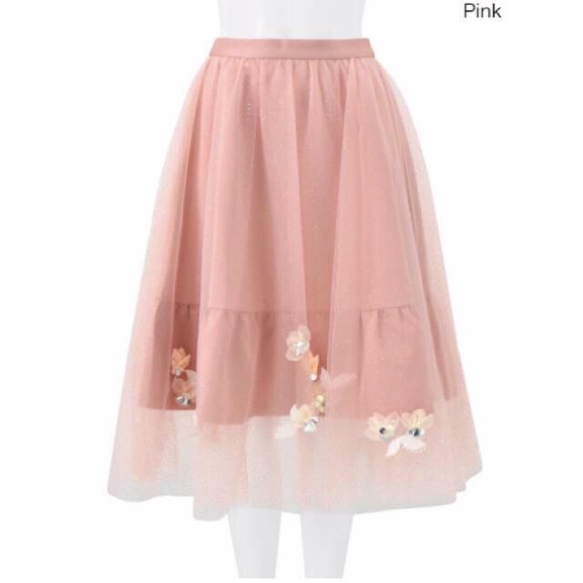 chesty Shiny Flower Skirt - ひざ丈スカート