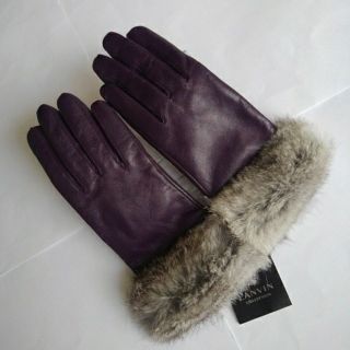 LANVIN☆ランバン☆羊革手袋☆21☆L指☆濃ブラウン☆新品☆日本