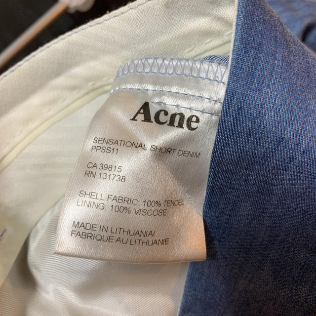 ACNE(アクネ)のacne★アクネ★34★ショートパンツ★ほぼ未使用 レディースのパンツ(ショートパンツ)の商品写真