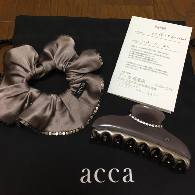 acca - acca 大クリップ&シュシュの通販 by emiki's shop｜アッカならラクマ