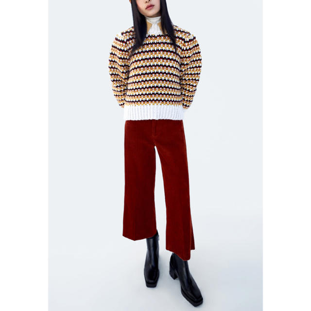 ZARA(ザラ)の超レアな37‼️ ZARA 新品 スクエアトゥブーツ レディースの靴/シューズ(ブーツ)の商品写真