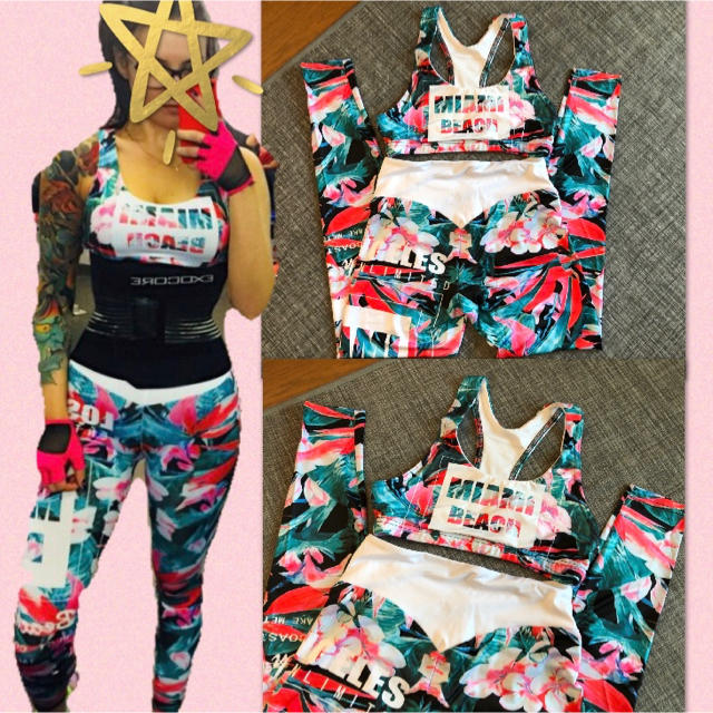 ANAP Latina(アナップラティーナ)の派手柄♡GYM♡セットアップ レディースのトップス(タンクトップ)の商品写真