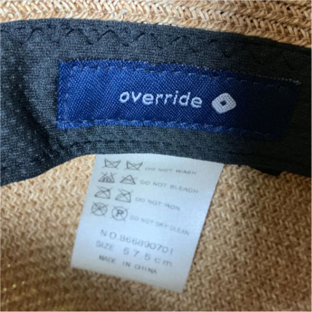 override(オーバーライド)の麦わら帽子  値下げしました♪ レディースの帽子(麦わら帽子/ストローハット)の商品写真