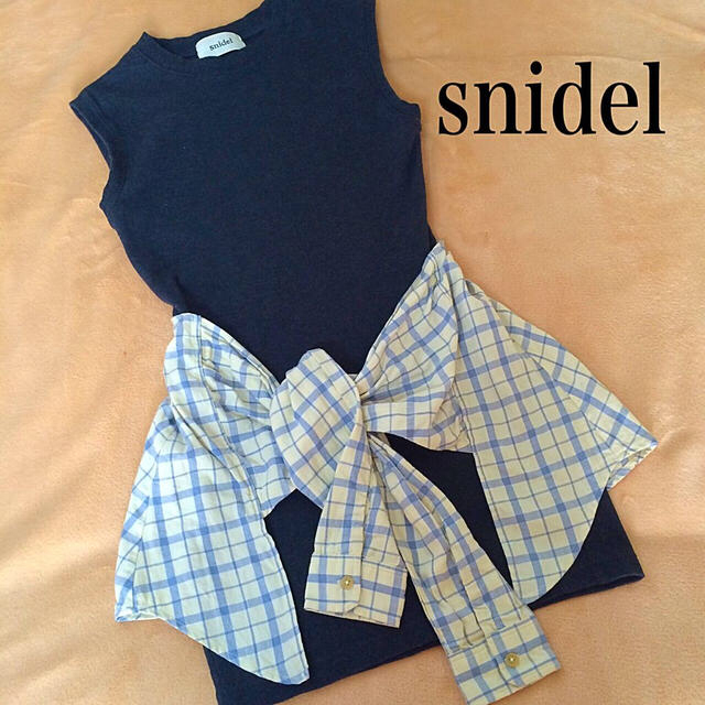 SNIDEL(スナイデル)のSWEET掲載♡腰巻きシャツワンピ レディースのワンピース(ミニワンピース)の商品写真