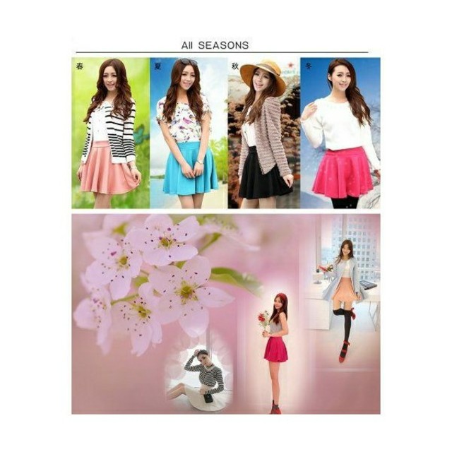 フレアミニスカート　ピンク レディースのスカート(ミニスカート)の商品写真
