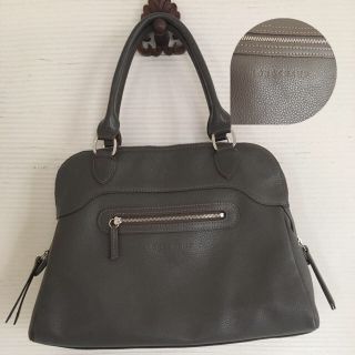 ロンシャン(LONGCHAMP)のロンシャン レザーハンドバッグ グレージュ(ハンドバッグ)