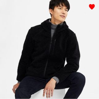 ユニクロ(UNIQLO)のUNIQLO 防風ボア フリースパーカー(パーカー)