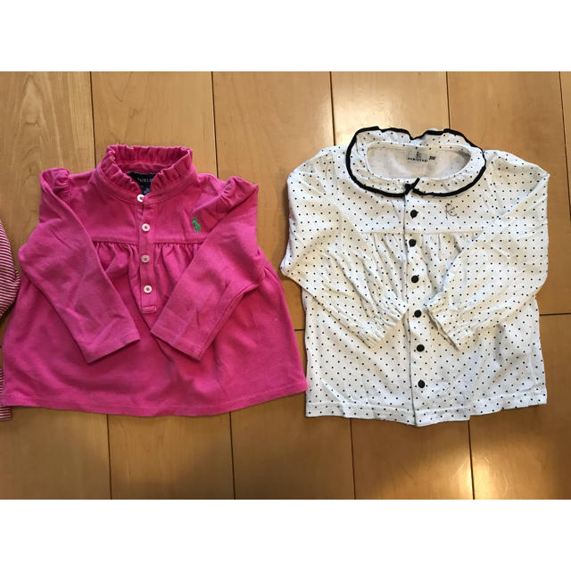 PETIT BATEAU(プチバトー)の子供服 各種ブランドまとめ売り 女の子 70〜80 キッズ/ベビー/マタニティのベビー服(~85cm)(シャツ/カットソー)の商品写真