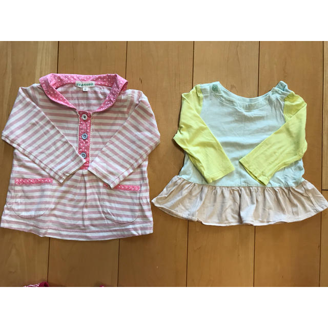 PETIT BATEAU(プチバトー)の子供服 各種ブランドまとめ売り 女の子 70〜80 キッズ/ベビー/マタニティのベビー服(~85cm)(シャツ/カットソー)の商品写真