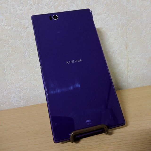 au Xperia Z Ultra パープルスマートフォン/携帯電話